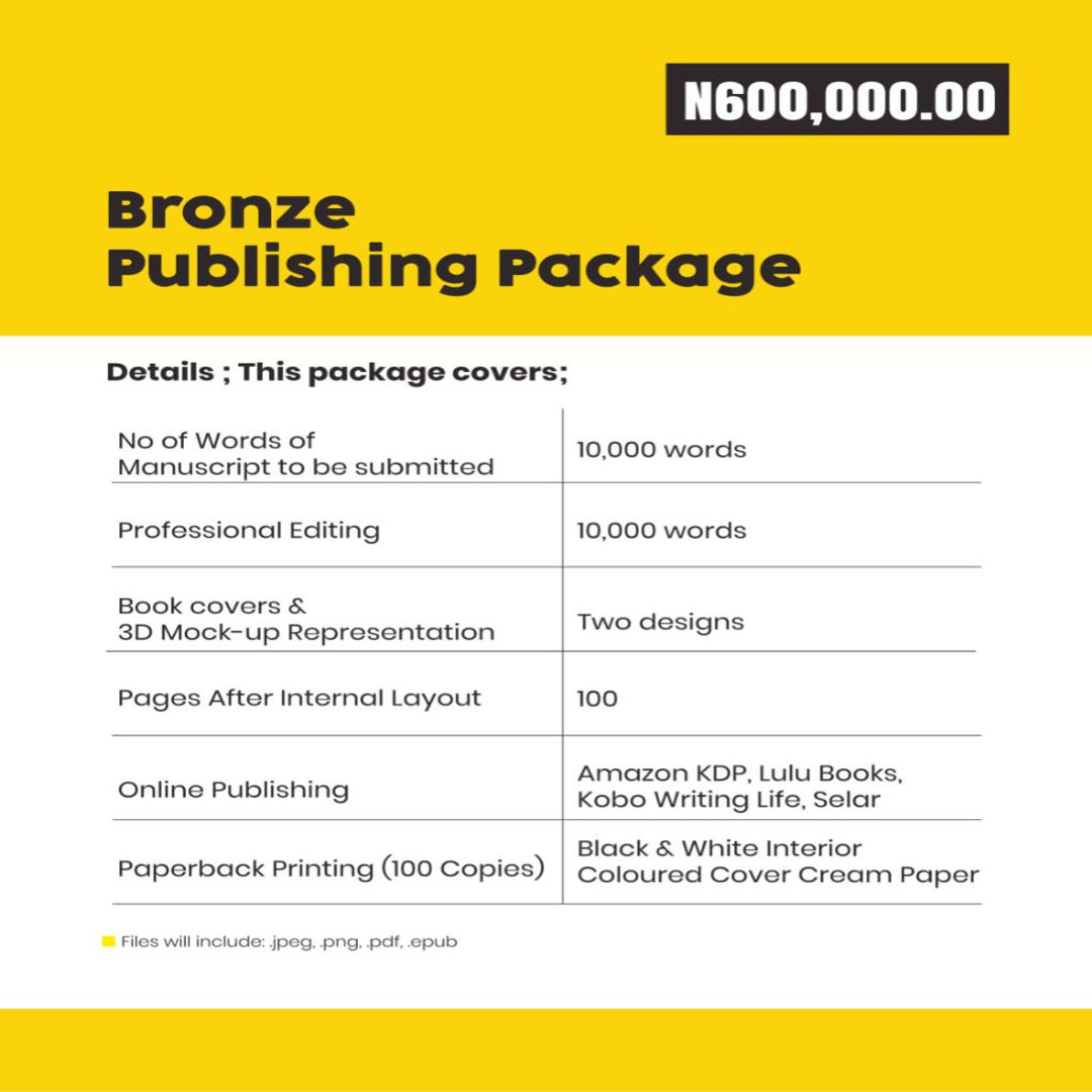 Bronze Publishing Package
